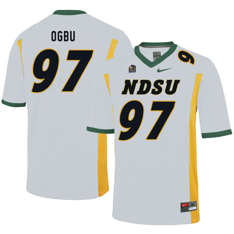 Men #97 Bartholomew Ogbu North Dakota State Bison College Football Jerseys Sale-White - Click Image to Close